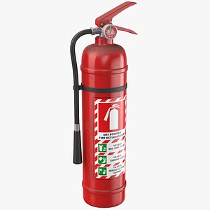 3D model real extinguisher