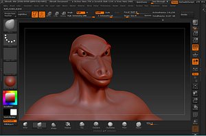 lizard zbrush obj