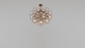 3D Luxury Crystal Chandelier 3D Model -4 model