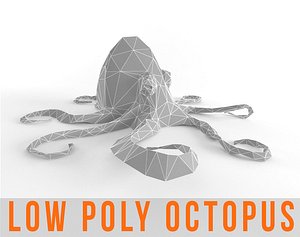 Octopus Low Poly Squid Lowpoly Kraken Tentacle Seamonster