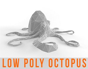 Octopus Low Poly Squid Lowpoly Kraken Tentacle Seamonster