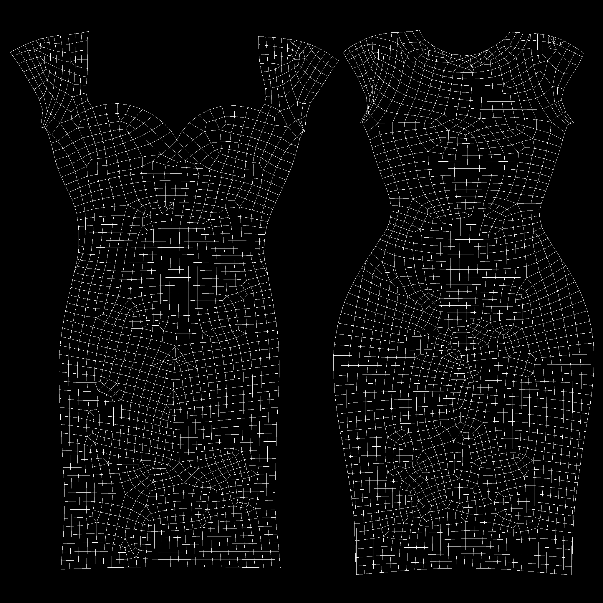 3D model Black and White Diamond Print Deep Cleavage Dress - TurboSquid ...