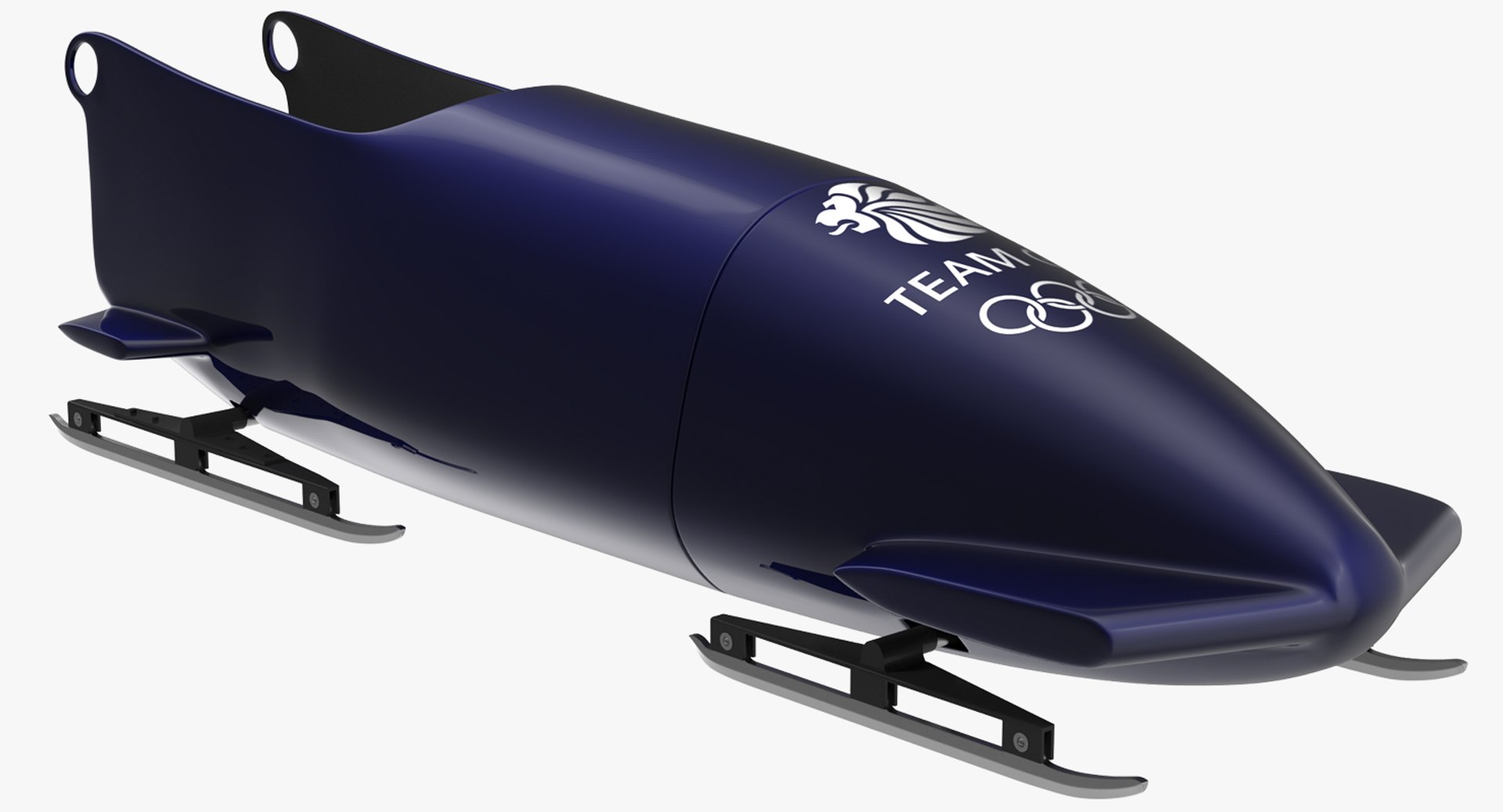 Bobsled Two Person Team GB 3D model preview