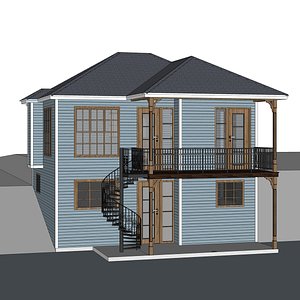 3D Lake House-07 model