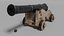 3D Medieval Vessel Ship Cannon(1) model