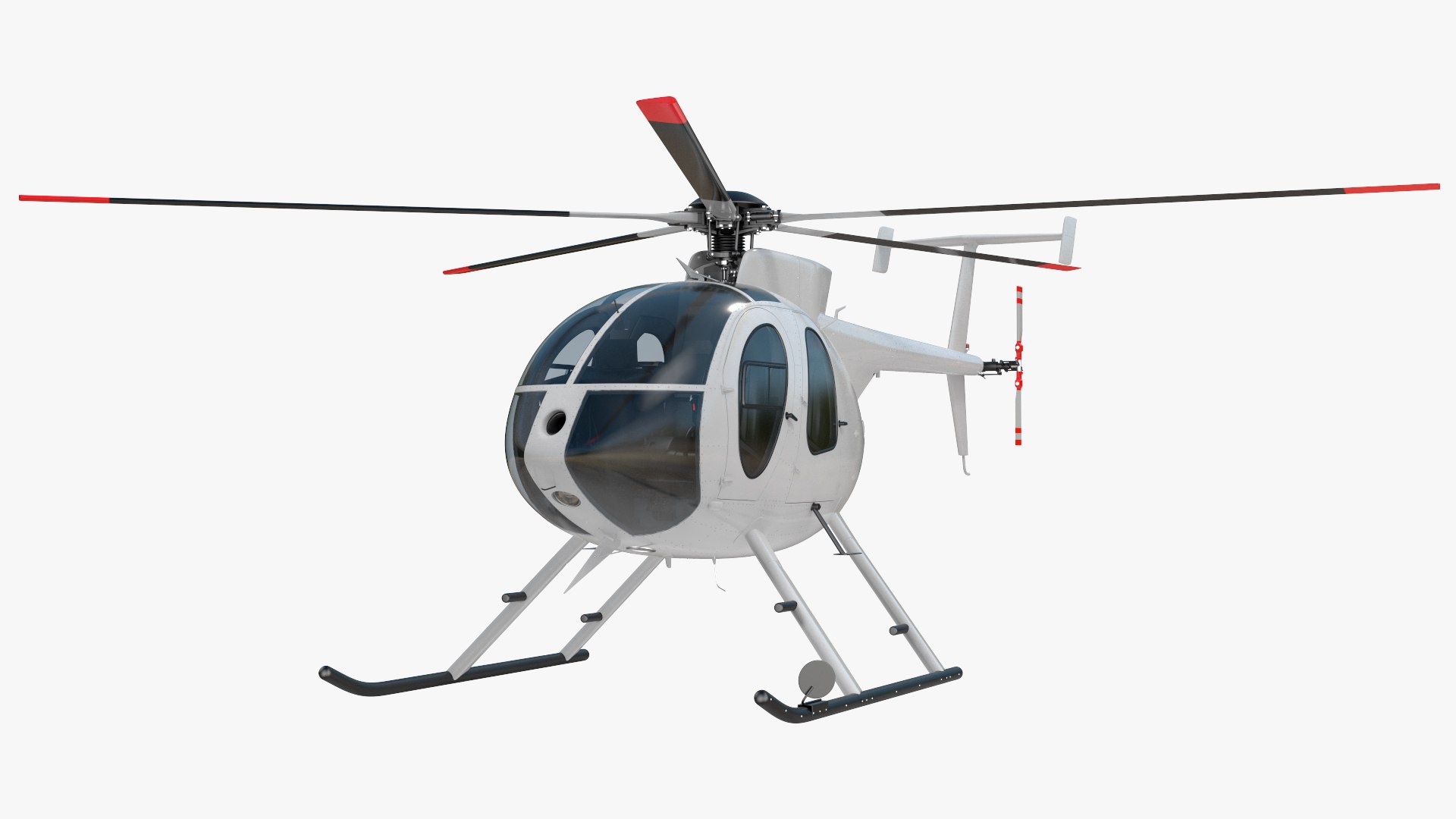 Light Utility Civilian Helicopter 3D model preview