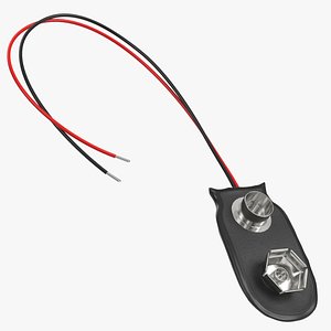 9v snap on battery clip connector