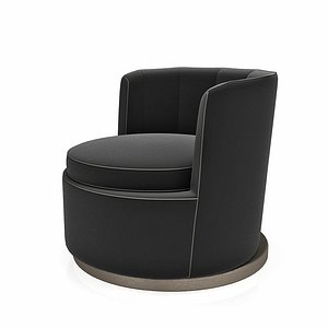 armchair flexform mood adele 3d model