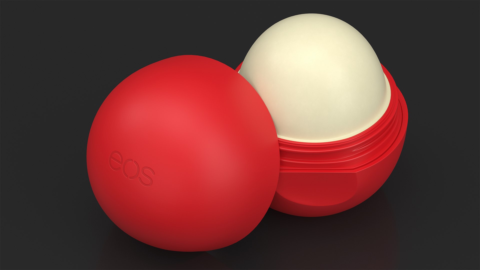 EOS Lip Moisturizer Red Open 3D Model - TurboSquid 2056134
