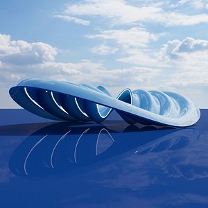 Hyperbolic Paraboloid Pavilion Surface 3D model
