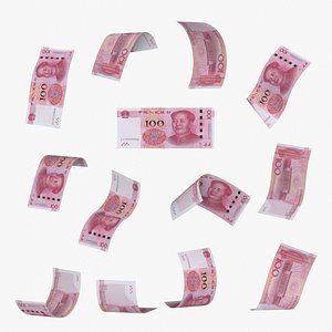 China 100 Yuan Falling Notes