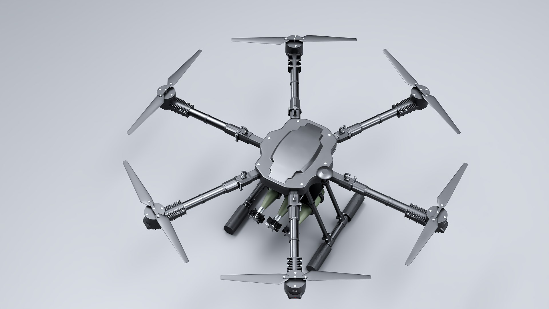 3D model Military Hexacopter UAV - Weaponized Combat Drone with Bombs https://p.turbosquid.com/ts-thumb/a0/peRv6U/EU/b_drone0003/png/1778139766/1920x1080/fit_q87/b5b371a16ea922044b8bc06162ebb366455e6953/b_drone0003.jpg