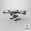 Military Hexacopter UAV - Weaponized Combat Drone with Bombs