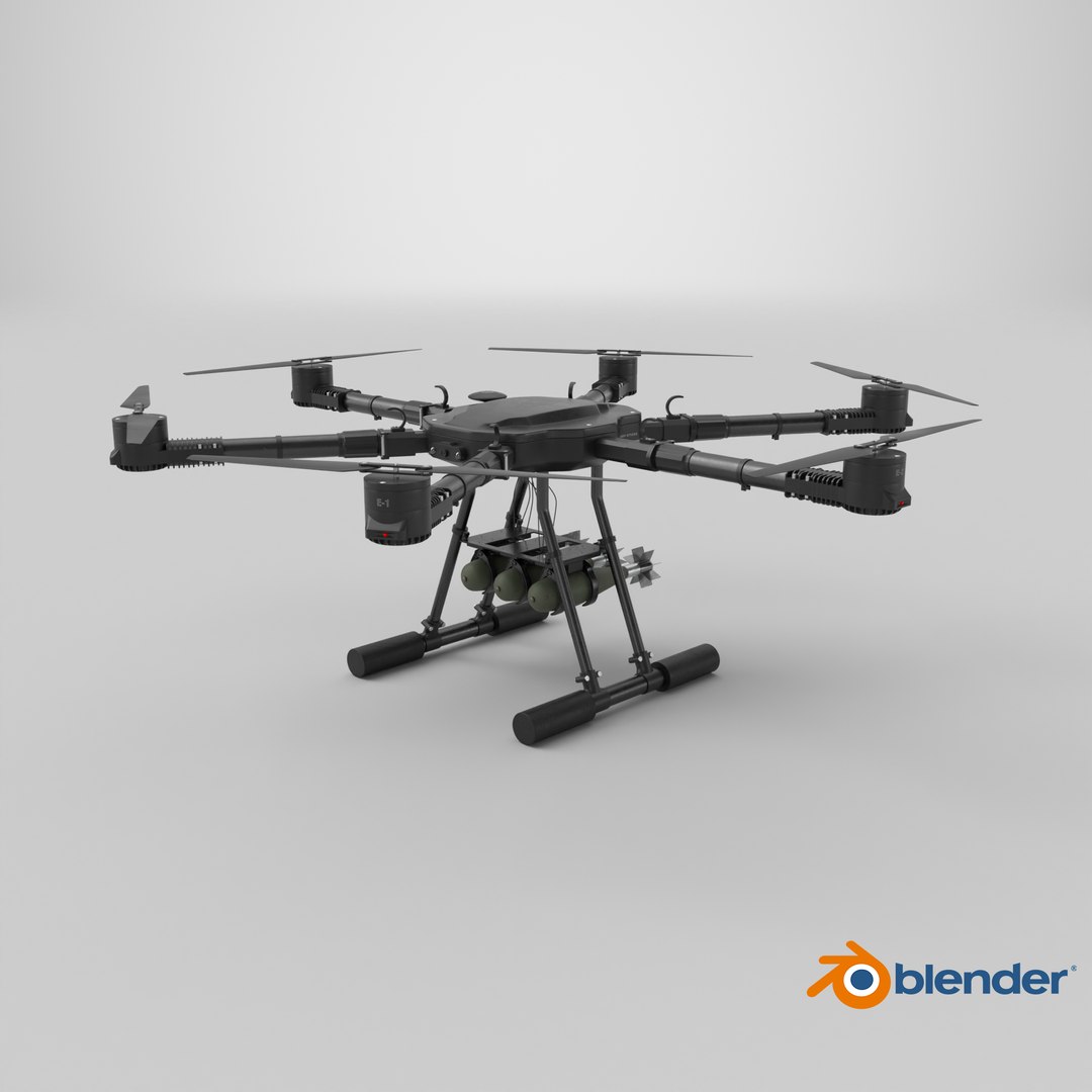 3D model Military Hexacopter UAV - Weaponized Combat Drone with Bombs https://p.turbosquid.com/ts-thumb/a0/peRv6U/VF/stemcell_blender_cycles_render/png/1778266045/1920x1080/fit_q87/ea43e8cb9a08088431ffbbc8cefce0694001b87e/stemcell_blender_cycles_render.jpg