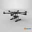 Military Hexacopter UAV - Weaponized Combat Drone with Bombs