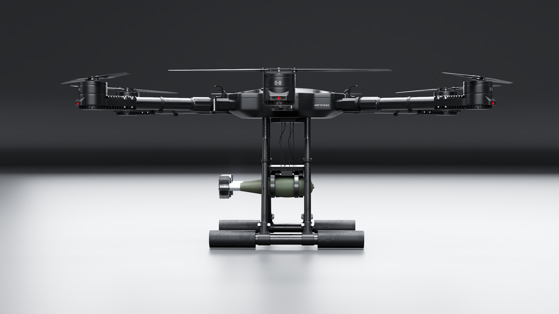 3D model Military Hexacopter UAV - Weaponized Combat Drone with Bombs https://p.turbosquid.com/ts-thumb/a0/peRv6U/gR/b_drone0005/png/1778139767/1920x1080/fit_q87/d04e0976b3f0669cae978b4c03de21361b0ed6e1/b_drone0005.jpg
