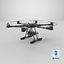Military Hexacopter UAV - Weaponized Combat Drone with Bombs