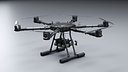 Military Hexacopter UAV - Weaponized Combat Drone with Bombs