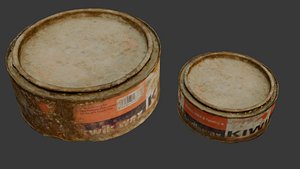 Vintage Wax Can 3D Model 3D model