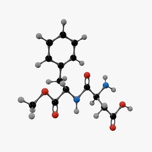 Aspartame Molecule 3D model