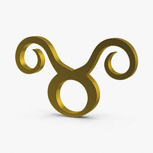 3d astrological signs zodiac taurus model