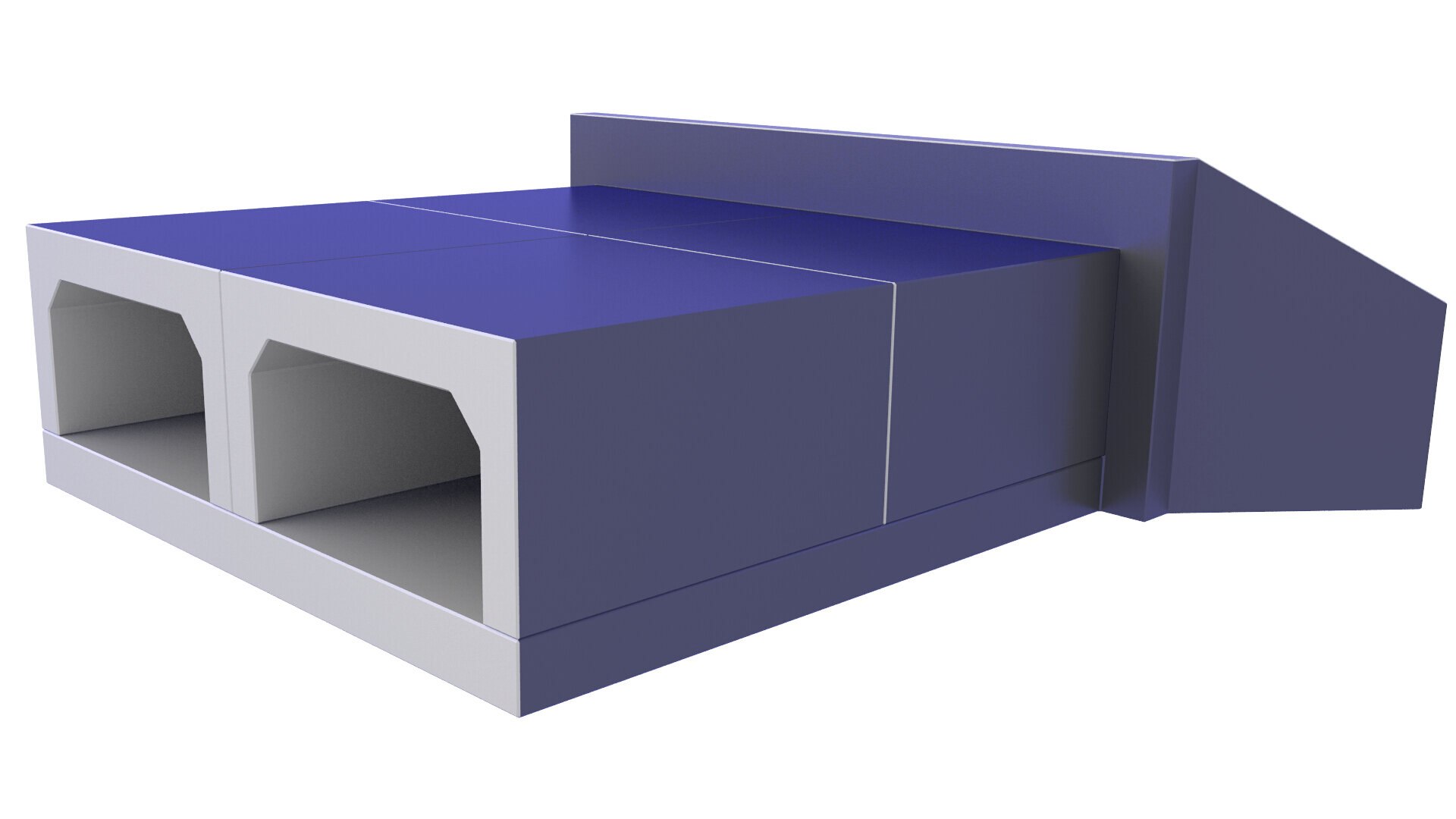Concrete Sewer StormWater Box Culvert 48 3D - TurboSquid 1980003