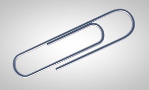 paper clips 3D model