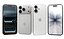 Apple iPhone 17 Pro Prata e iPhone 17 Branco