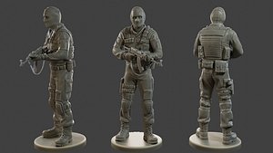 3D CzechSlovak Police Tactical Unit CPTU2 002 model