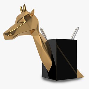 3D Giraffe Luxury Pencil Holder ready for printing and selling 3D print model
