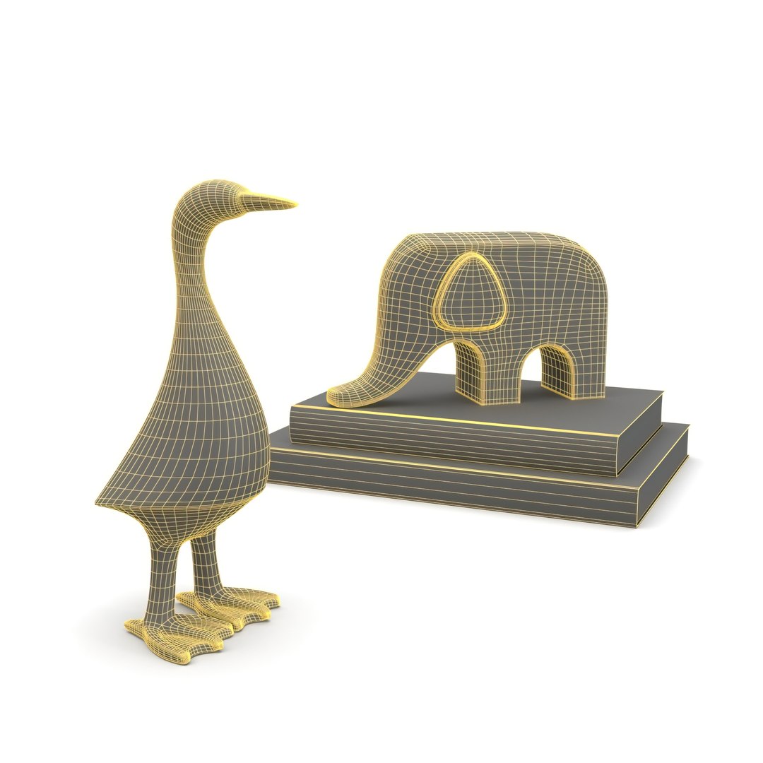 3D Metal Animal Decorative Objects PBR - TurboSquid 2235300