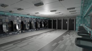 3D model Restroom Interior