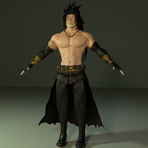 3D rigged game character
