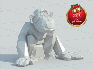 Monkey low poly