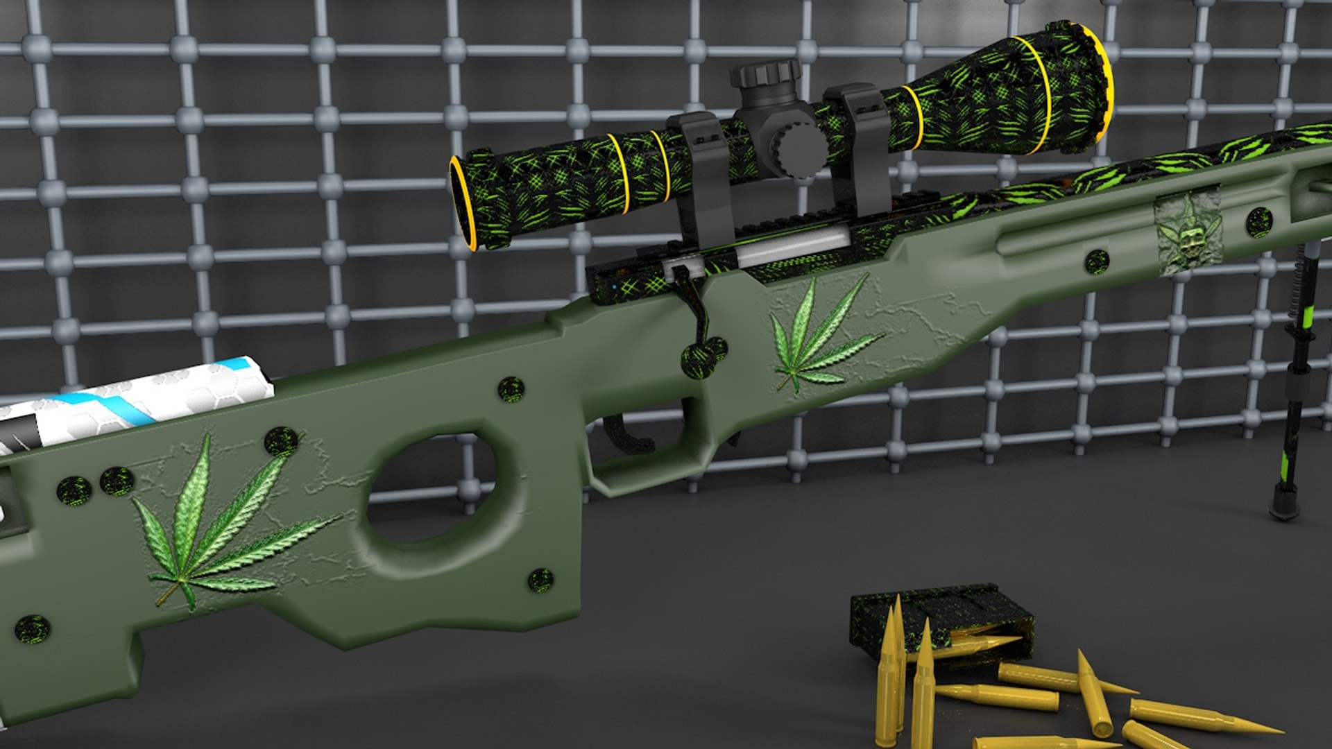 3D Awp Sniper Rifle - TurboSquid 1331749