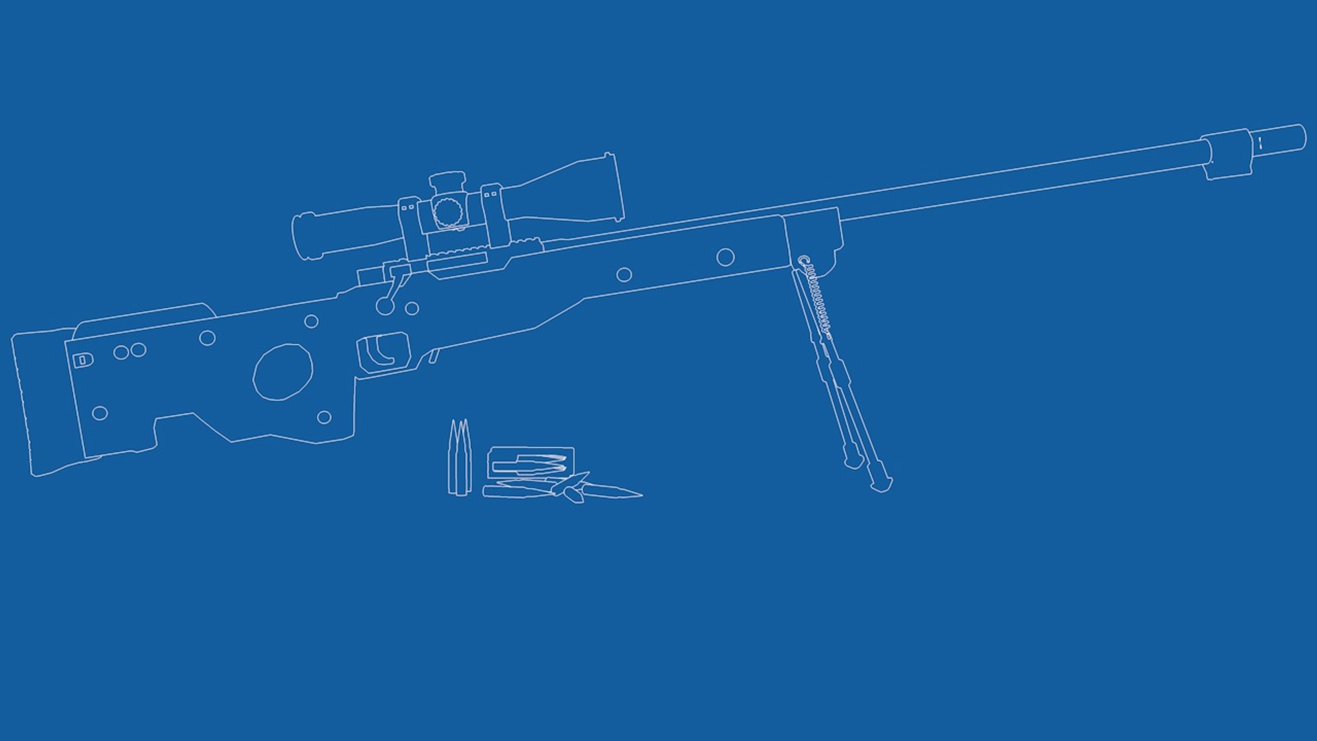 3d Awp Sniper Rifle Turbosquid 1331749