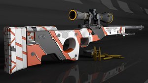 3D awp sniper rifle