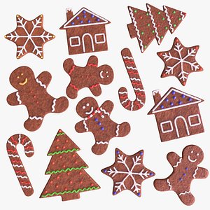 Gingerbread Cookies 3D model