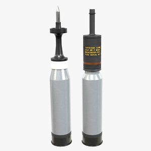 3d model 120mm tank shells
