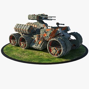 armored personal carrier 3d model