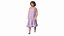 Young Obese Girl Walking in Casual Summer Dress