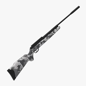 3D model camouflage air rifle generic