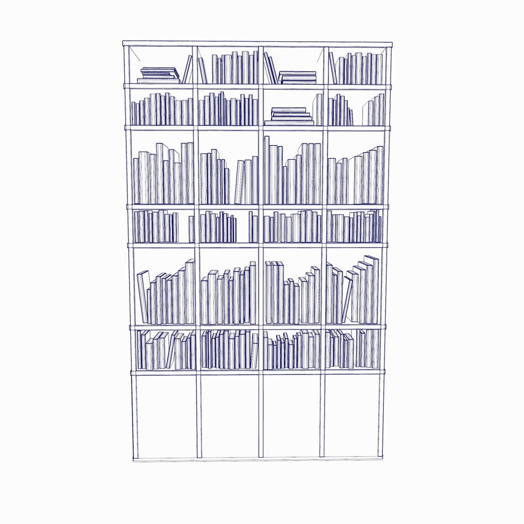 Standard Bookshelf Model - TurboSquid 2420959