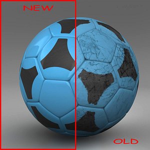 3d ball soccer black
