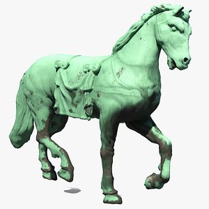 3D Horse Statue for 3D Print model