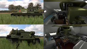 soviet tank interior hdri obj