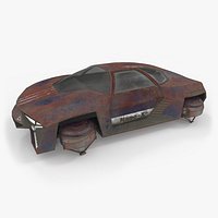 Rusty Hover Car Simple Interior