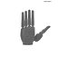 Roboterhand Grau
