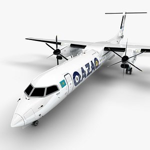 3D QAZAQ Bombardier DHC-8 Q400 Dash 8 L1595