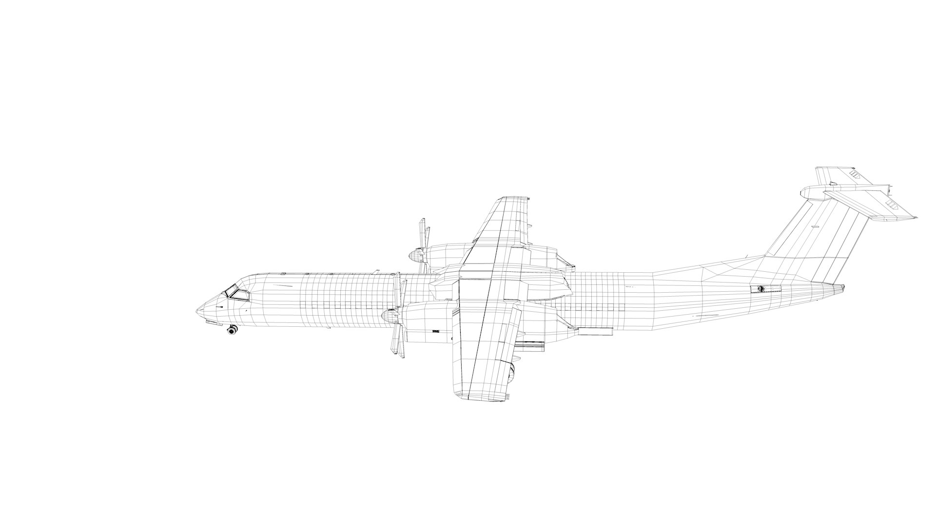 3D QAZAQ Bombardier DHC-8 Q400 Dash 8 L1595 - TurboSquid 1829277